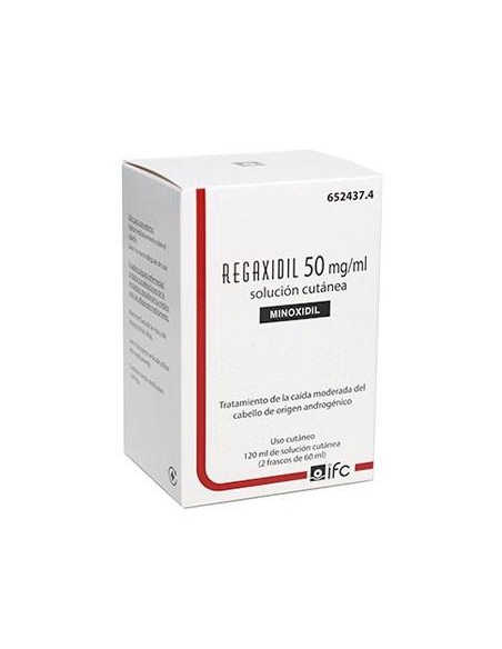 Regaxidil 50 mg Solución Cutánea 2x60ml