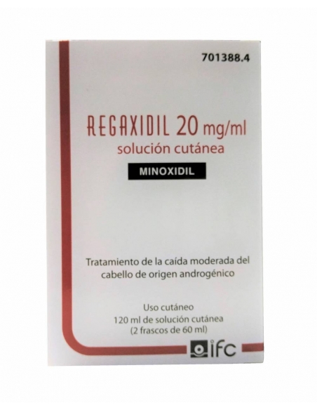 Regaxidil 20mg/ml Solución Cutánea 2x60ml