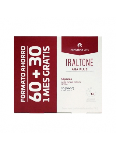 raltone Aga Plus Caída Severa Crónica 90 cápsulas es un complemento nutricional diseñado para tratar y prevenir la caída crónica