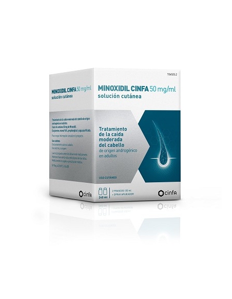 Minoxidil Cinfa 5% Solución Capilar 240 ml | FarmaViesques
