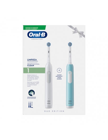 Oral-B Cepillo Eléctrico Pro 1 Pack Dúo Limpieza Profunda