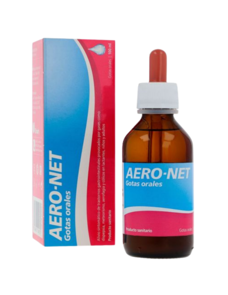 Aero-net gotas orales 100 ml:  Es un producto destinado al alivio sintomático de trastornos gastrointestinales.