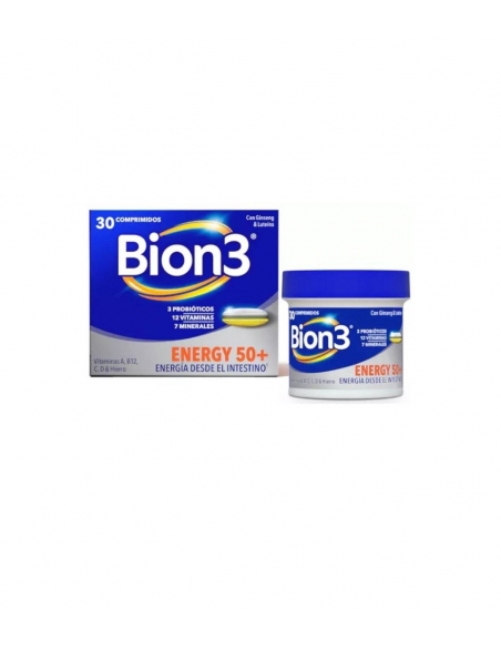 Bion3 senior 30 comprimidos: Bion3 Energy 50+ 30 comprimidos con ginseng y luteína es un suplemento diseñado para personas mayor