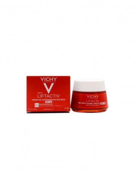 Vichy liftactiv b3 spf50 anti manchas 50ml: Es un tratamiento avanzado que combate manchas oscuras.