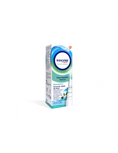 Rhinomer intense eucaliptus 20 ml: Es un spray nasal hipertónico con agua de mar, eucalipto y mentol.