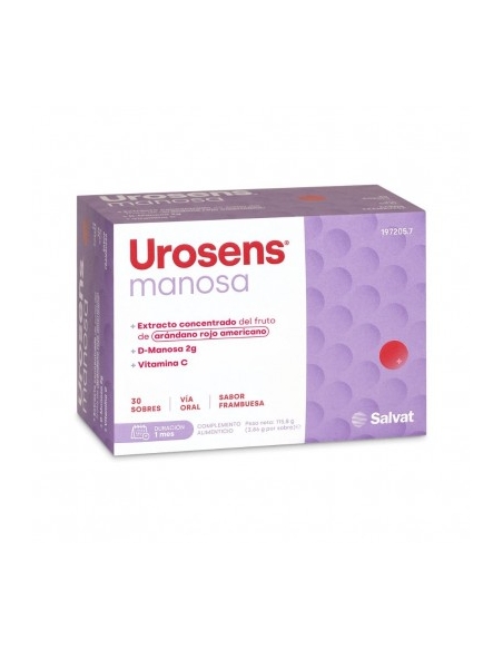 Urosens Manosa D-Manosa 30 Sobres Cistitis | FarmaViesques