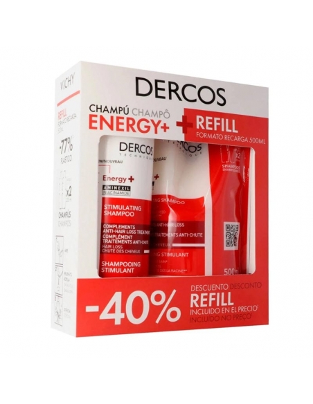 Vichy Champú Energy 400 ML + Recarga 500 ML