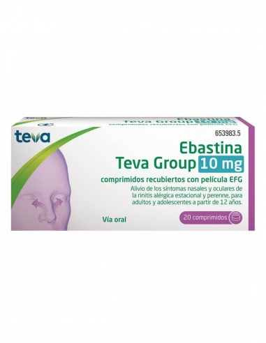 Ebastina Ratio 10 Mg 20 Comprimidos