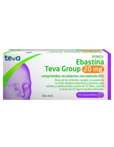 Ebastina Ratio 20 Mg 20 Comprimidos