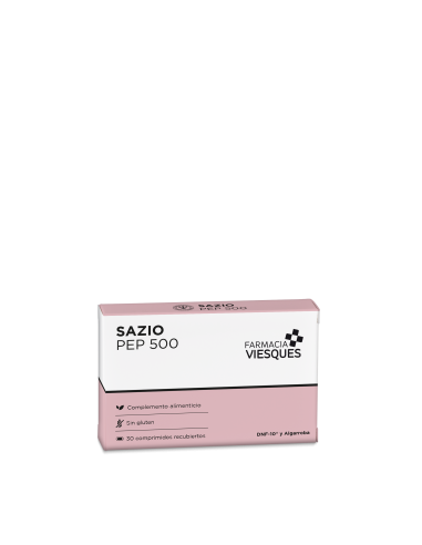 Sazio Pep 500, 30 Comprimidos Saciantes | FarmaViesques