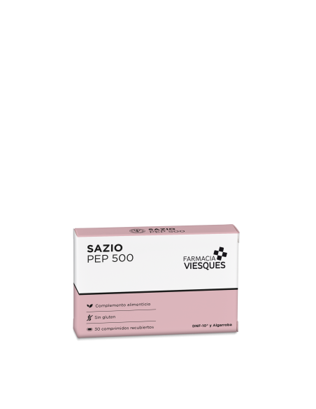 Sazio Pep 500, 30 Comprimidos Saciantes | FarmaViesques
