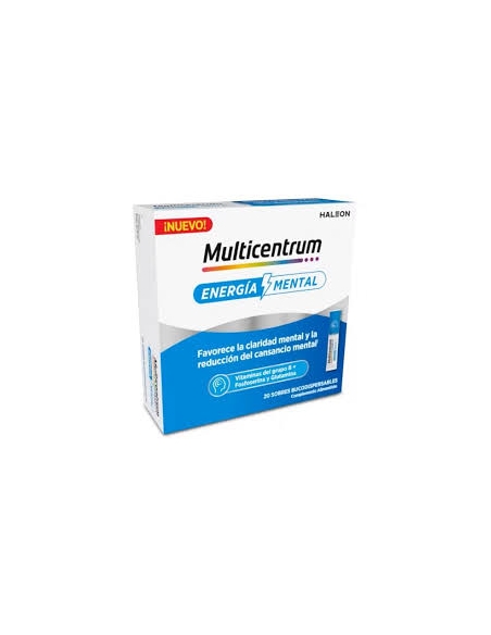 Multicentrum Energía Mental es un complemento alimenticio especialmente formulado para apoyar el rendimiento cognitivo y la conc