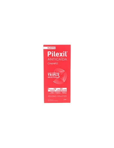 Pilexil Anticaída Champú Triple Protection es un tratamiento capilar avanzado diseñado para combatir la caída del cabello desde