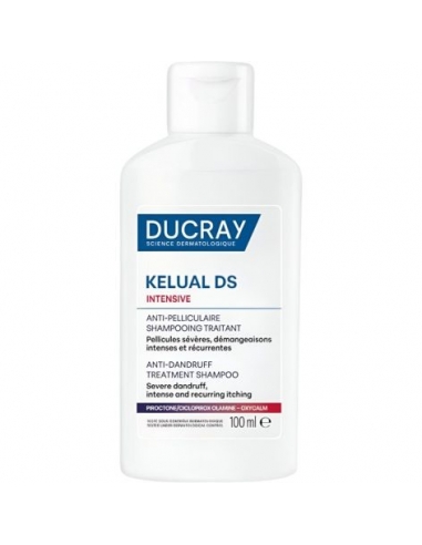 Kelual DS Intensive Champú Tratante Anticaspa de Ducray es un tratamiento específico diseñado para combatir eficazmente la caspa