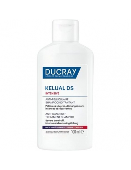 Kelual DS Intensive Champú Tratante Anticaspa de Ducray es un tratamiento específico diseñado para combatir eficazmente la caspa