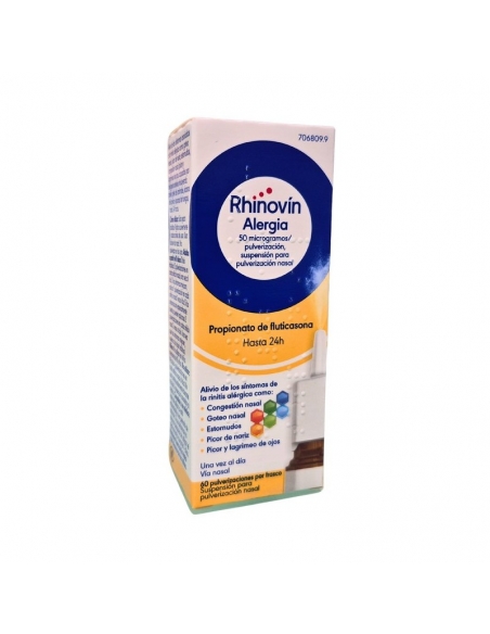 Rhinovin Alergia 50 Mgc Nebulizador Nasal 60 Dosis