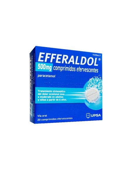 Efferaldol 500 mg 20 comprimidos efervescentes | FarmaViesques