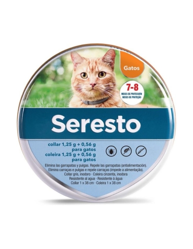 Seresto Collar Gatos 38 cm | Antiparasitario 8 meses | FarmaViesques