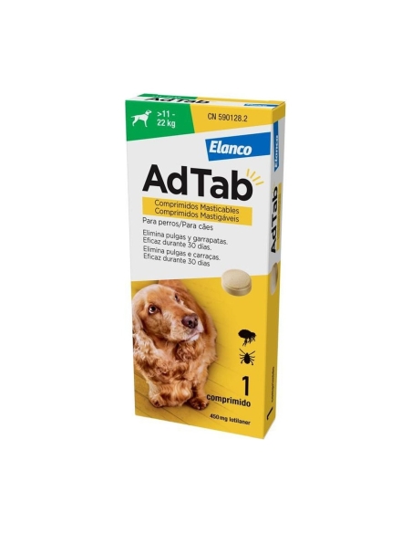 Adtab 450 mg Perros 11-22 kg | Comprimido antiparasitario | FarmaViesques