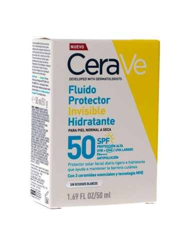 CeraVe Fluido Hidratante SPF 50 Facial 50 ml | FarmaViesques