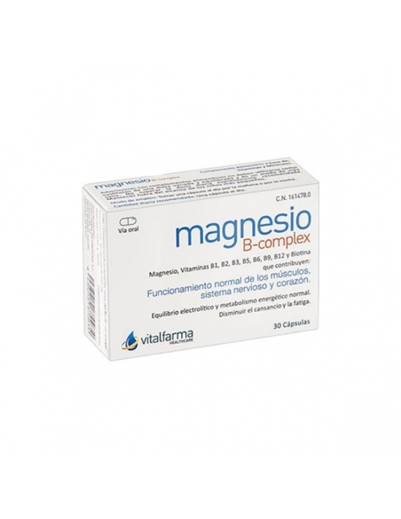 Vitalfarma Magnesio B Complex 30 Cápsulas